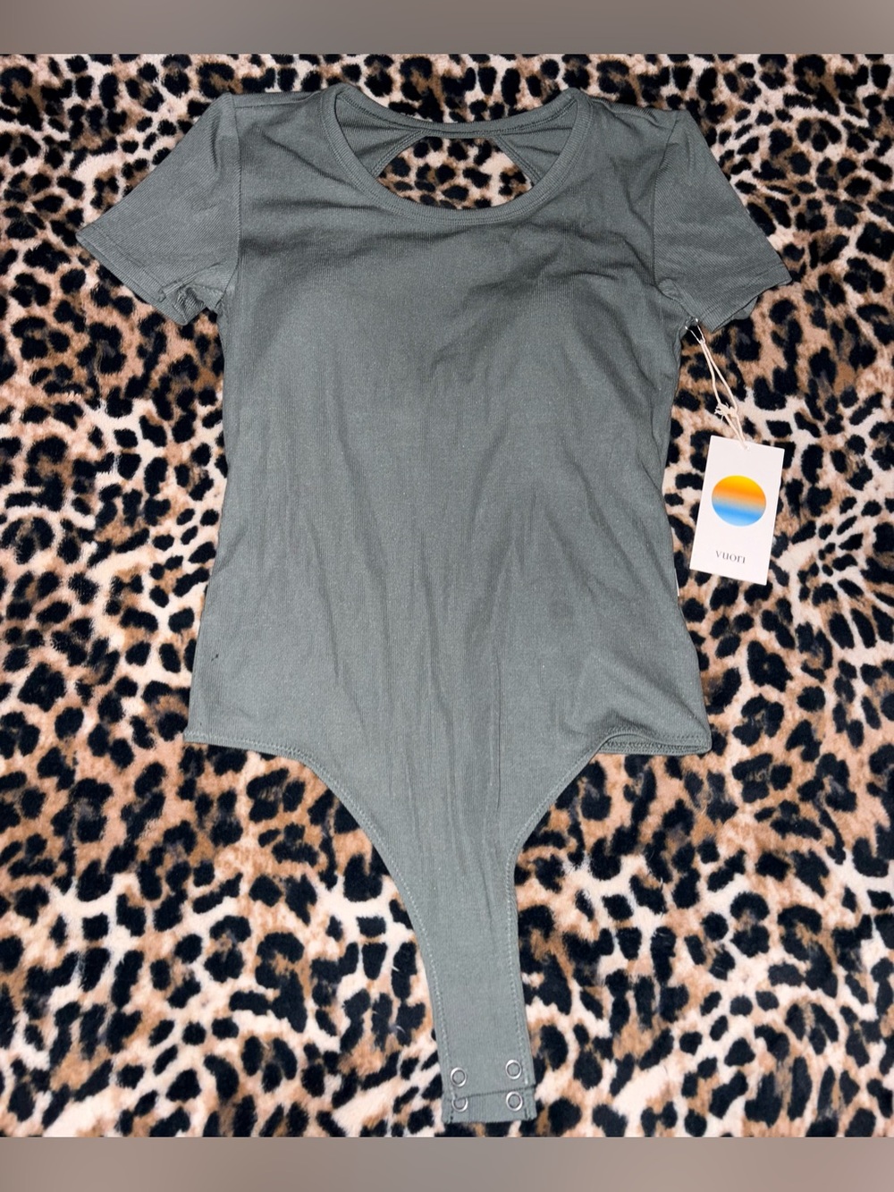 Vuori Olive Green Short-Sleeve Kids Bodysuit